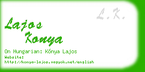 lajos konya business card